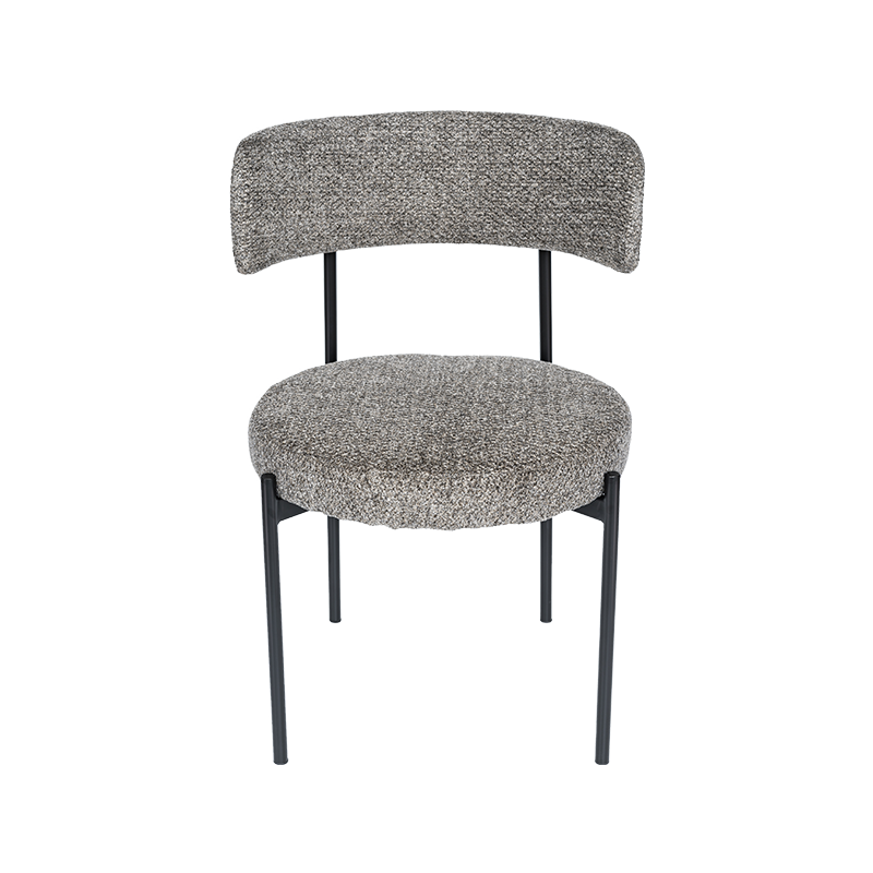 Iron frame, simple dining chair
