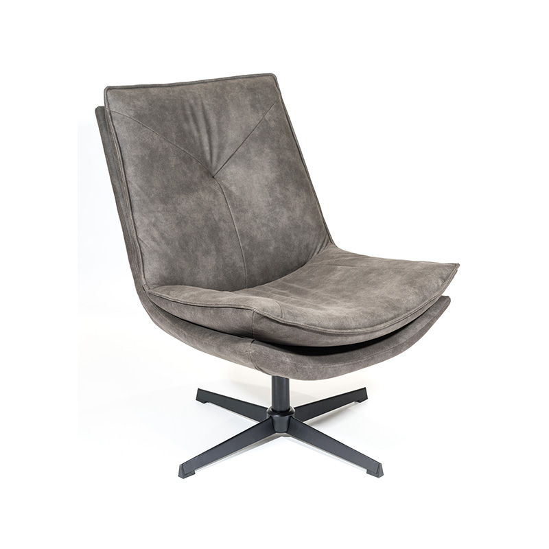 PU Rotating Lounge Chair/Accent Chair/Leisure Chair/Occasional Chair with Metal Base